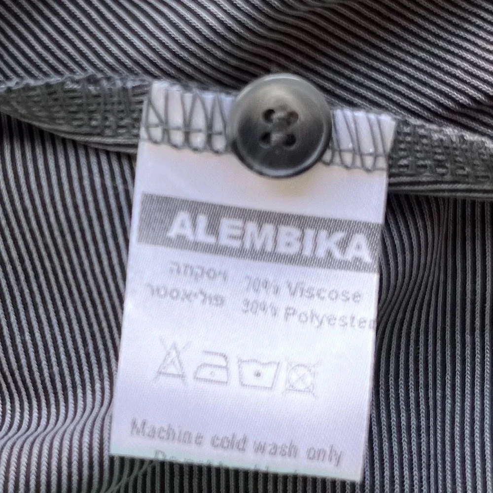 NEW‎ Alembika Essential Draped Cocoon Jacket Grey Womens 4-6